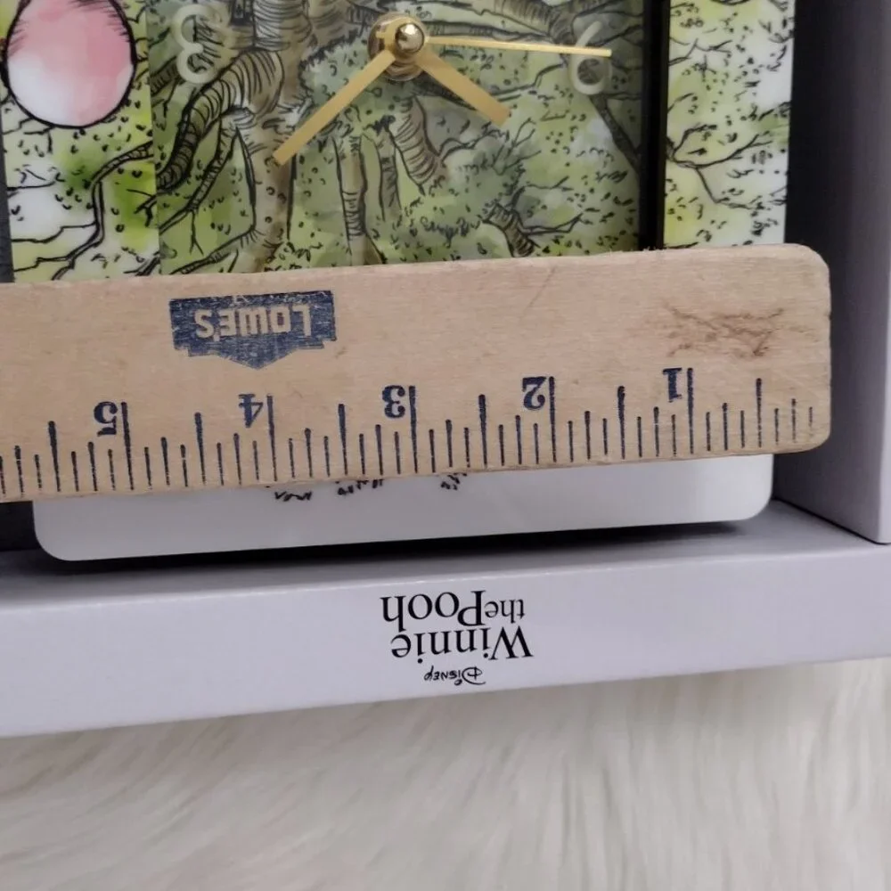 Disney Winnie The Pooh Table Top Clock 6.25 X 8 Analog Pooh Tiger Eeyore